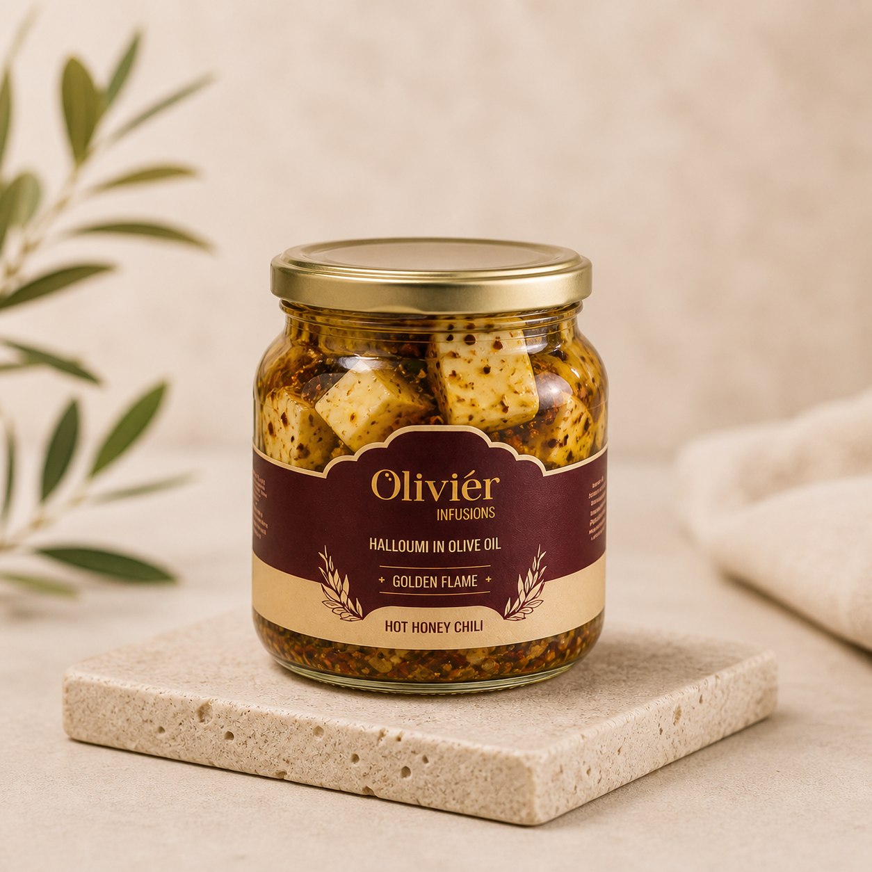 Golden Flame Halloumi